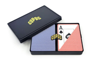 Copag Export 100% Plastic Playing Cards - Poker Size Jumbo Index Blue/Red Double Deck