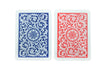 Copag 1546 100% Plastic Playing Cards - Poker Size Jumbo Index Blue/Red Double Deck Set