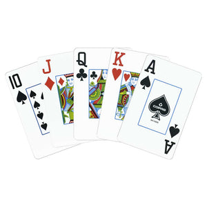 Copag 1546 100% Plastic Playing Cards - Bridge Size Jumbo Index Red/Blue Double Deck Set