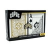Copag Legacy Series 100% Plastic Playing Cards - Poker Size Jumbo Index Black/Gold Double Deck Set