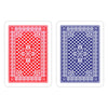 Copag Pinochle 100% Plastic Playing Cards - Poker Size Regular Index Blue/Red Double Deck Set