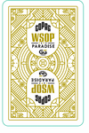 Copag 2024 WSOP PARADISE 100% Plastic Playing Cards- Bridge Size (Narrow) Regular Index Single Deck Yellow