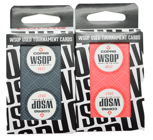 Copag WSOP 16 *USED* Decks from 2016-2024 Plastic Playing Cards Bridge Size (Narrow) Regular Index