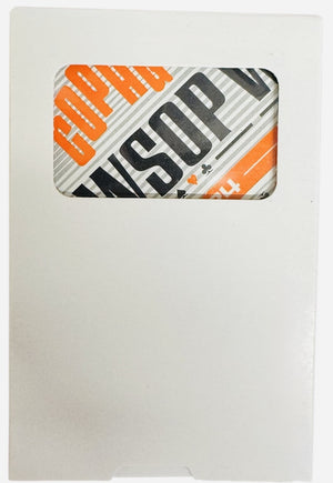 Copag 2024 WSOP -Modern Design 100% Plastic Playing Cards- Bridge Size (Narrow) Regular Index Single Deck Orange