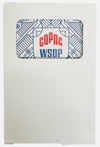Copag WSOP 2024 RETRO  Design 100% Plastic Playing Cards-  Narrow Size (Bridge) Jumbo  IndexI Blue Single  Deck