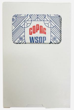 Copag WSOP 2024 RETRO  Design 100% Plastic Playing Cards-  Narrow Size (Bridge) Jumbo  IndexI Blue Single  Deck