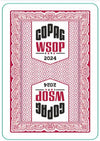 Copag WSOP 2024 TRADITIONAL Design 100% Plastic Playing Cards- Narrow Size (Bridge) Regular Index Red Single Deck