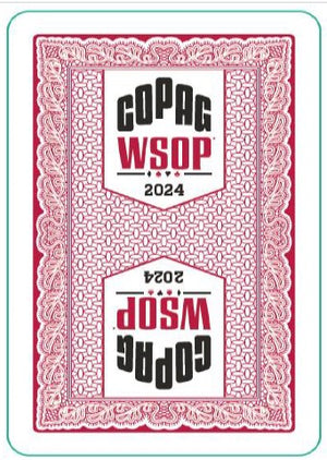 Copag WSOP 2024 TRADITIONAL Design 100% Plastic Playing Cards- Narrow Size (Bridge) Regular Index Red Single Deck