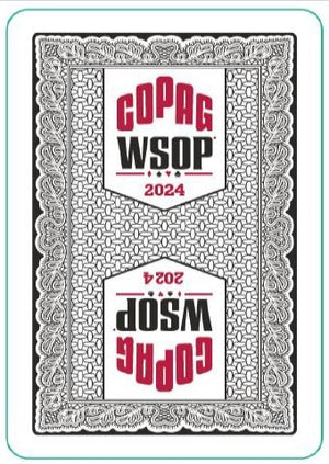 Copag WSOP 2024 TRADITIONAL Design 100% Plastic Playing Cards- Narrow Size (Bridge) Regular Index Black Single Deck