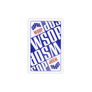 Copag WSOP 2025 Main Event 100% Plastic Playing Cards - Narrow Size (Bridge) Regular Index Red/Blue- Double Deck