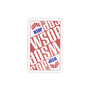 Copag WSOP 2025 Main Event 100% Plastic Playing Cards - Narrow Size (Bridge) Regular Index Red/Blue- Double Deck