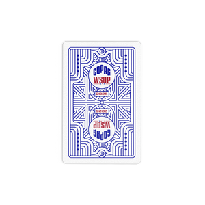Copag WSOP 2025 Retro Design 100% Plastic Playing Cards - Narrow Size (Bridge) Jumbo Index Red/Blue Double Deck