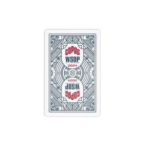 Copag WSOP 2024 RETRO  Design 100% Plastic Playing Cards-  Narrow Size (Bridge) Jumbo  IndexI Blue Single  Deck