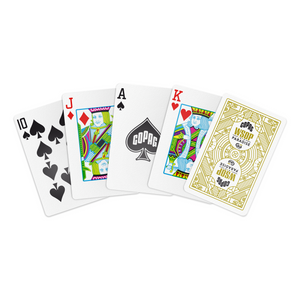 Copag 2024 WSOP PARADISE 100% Plastic Playing Cards- Bridge Size (Narrow) Regular Index Single Deck Yellow