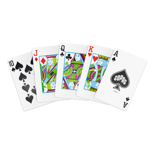 Copag WSOP 2025 Main Event 100% Plastic Playing Cards - Narrow Size (Bridge) Regular Index Red/Blue- Double Deck