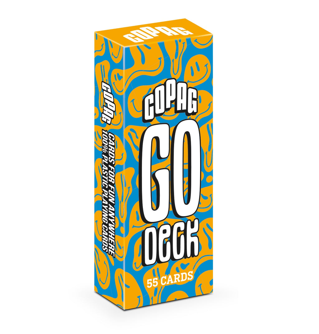 Copag Go Deck 100% Plastic Travel Playing Cards Regular Index (Smiles Design)