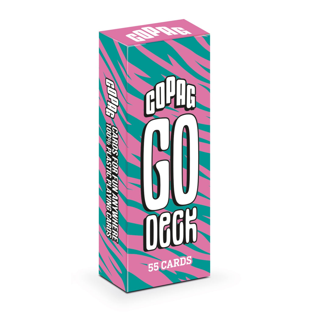 Copag Go Deck 100% Plastic Travel Playing Cards Regular Index (Tiger Design)