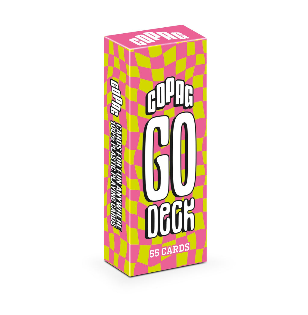 Copag Go Deck 100% Plastic Travel Playing Cards Regular Index (Chess Design)