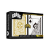 Copag Legacy Series 100% Plastic Playing Cards - Poker Size (Standard) Jumbo Index Black/Gold Double Deck Set