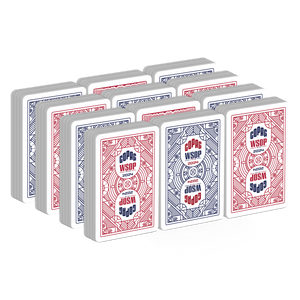 Copag WSOP 2024 Retro Design 100% Plastic Playing Cards - Bridge Size (Narrow) Jumbo Index Value 12 Pack