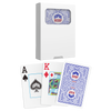 Copag WSOP 2025 Reto Design 100% Plastic Playing Cards- Bridge Size (Narrow) Jumbo Index Single Deck Blue