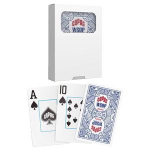 Copag WSOP 2024 RETRO  Design 100% Plastic Playing Cards-  Narrow Size (Bridge) Jumbo  IndexI Blue Single  Deck