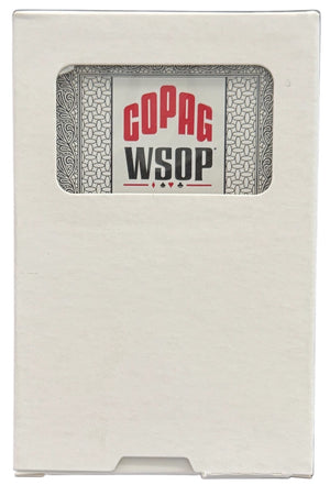 Copag WSOP 2024 TRADITIONAL Design 100% Plastic Playing Cards- Narrow Size (Bridge) Regular Index Black Single Deck