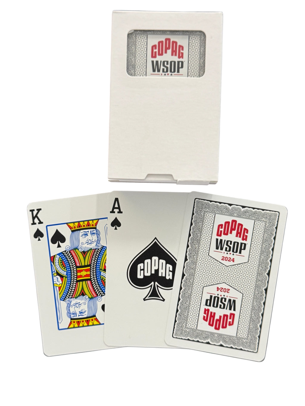 Copag WSOP 2024 TRADITIONAL Design 100% Plastic Playing Cards- Narrow Size (Bridge) Regular Index Black Single Deck
