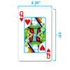 Copag WSOP 2023 100% Plastic Playing Cards - Narrow Size (Bridge) Regular Index Blue/Red Double Deck Set