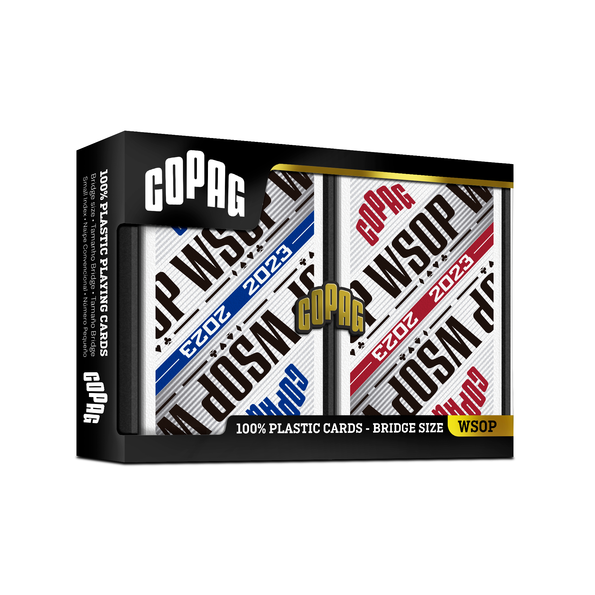 Copag WSOP 2023 Retro Design 100% Plastic Playing Cards - Bridge Copag WSOP 2023 Retro Design 100% Plastic Playing Cards - Bridge