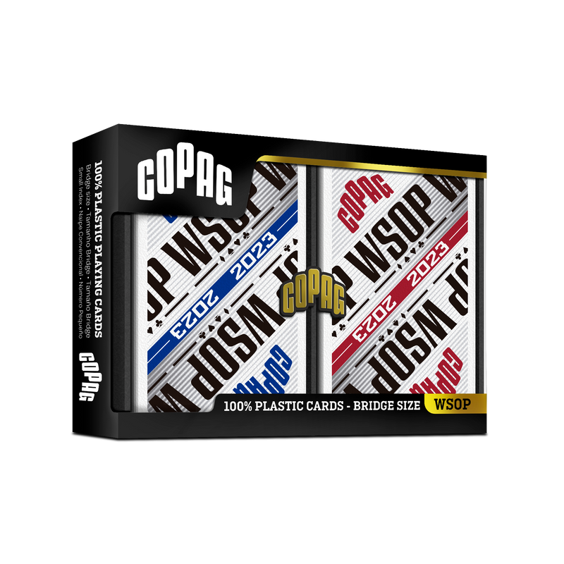 Copag WSOP 2023 Retro Design 100% Plastic Playing Cards - Bridge Copag WSOP 2023 Retro Design 100% Plastic Playing Cards - Bridge