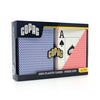 Copag Export 100% Plastic Playing Cards - Standard Size (Poker) Jumbo Index Blue/Red Double Deck
