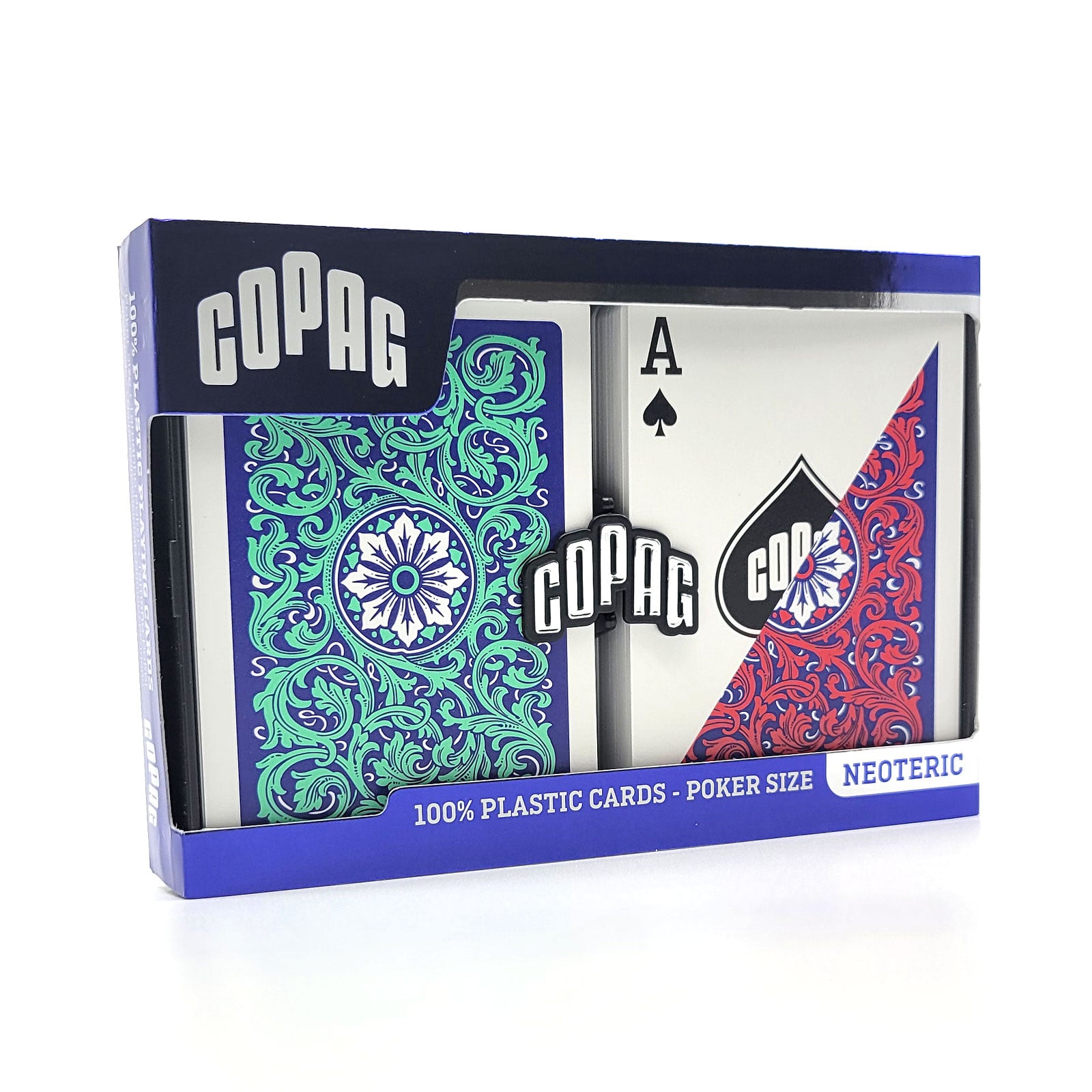 Copag Elite Plastic Poker Cards: One Dk in Red, Blue, Green, Purple, Gold, Black Copag Elite Plastic Poker Cards: One Dk in Red, Blue, Green, Purple, Gold, Black