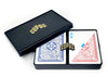 Copag Legacy 4-Color 100% Plastic Playing Cards - Poker Size Regular Index Blue/Red Double Deck