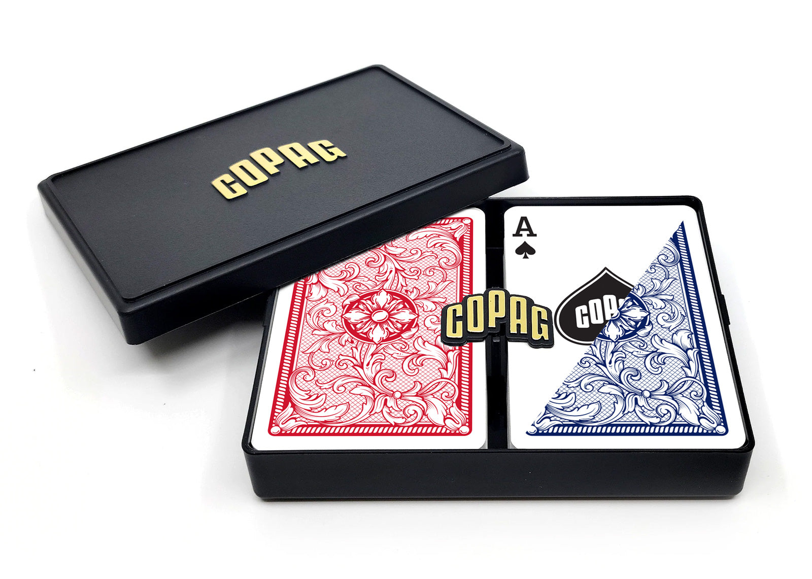 Double Plastic Box for 2 Decks of Playing Cards