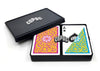 Copag 1546 Neoteric 100% Plastic Playing Cards - Bridge Size Regular Index Pink/Yellow Double Deck Set