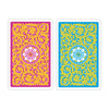 Copag 1546 Neoteric 100% Plastic Playing Cards - Bridge Size Regular Index Pink/Yellow Double Deck Set