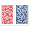 Copag 1546 100% Plastic Playing Cards - Bridge Size Jumbo Index Red/Blue Double Deck Set