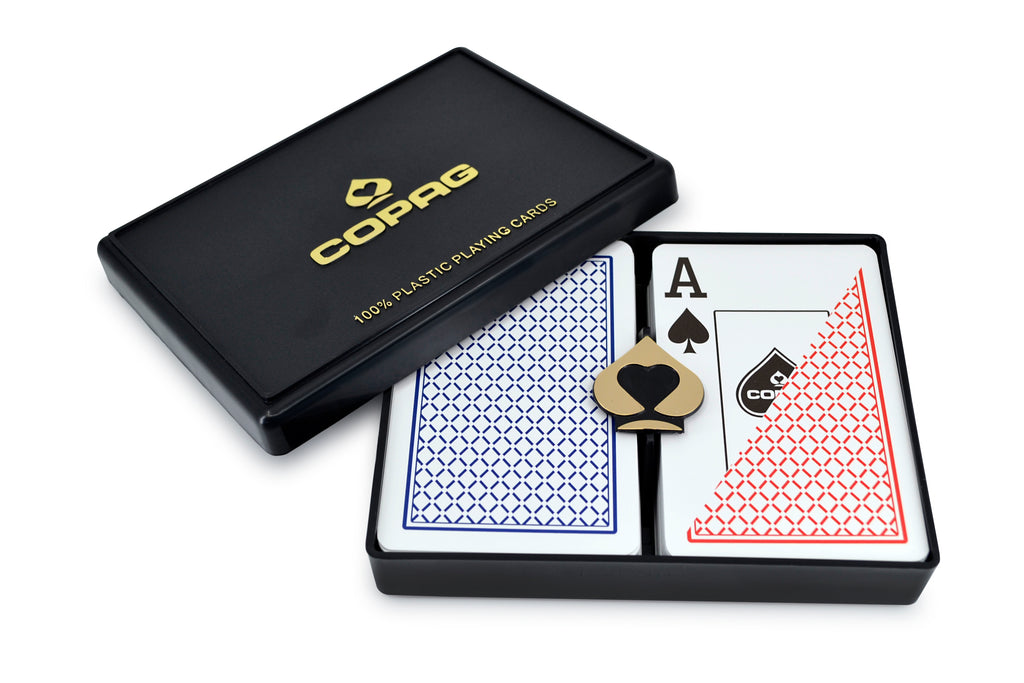 Wholesale Case of Copag Casino Pro Bridge Size Jumbo Index Playing Cards (Blue Red) $15.49/Unit