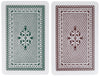 Copag 100% Plastic Playing Cards - Bridge Size (Narrow) Regular Index Green/Brown Double Deck Set