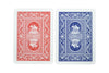 Copag 100% Plastic Playing Cards - Poker Size Magnum Index Blue/Red Double Deck Set