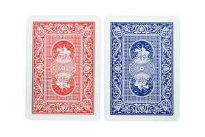 Copag 100% Plastic Playing Cards - Poker Size Magnum Index Blue/Red Double Deck Set