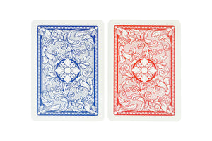 Copag Legacy Series 100% Plastic Playing Cards - Poker Size Jumbo Index Red/Blue Double Deck Set
