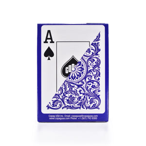Copag Elite 100% Plastic Playing Cards - Poker Size Jumbo Index Purple Single Deck