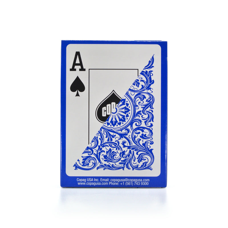 Blue Plastic Coated Poker Cards - Jumbo Index Playing Cards For Poker & Card Games