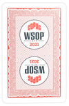 Copag 2021 WSOP 100% Plastic Playing Cards - Bridge Size Regular Index Single Deck Red