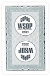 Copag 2021 WSOP 100% Plastic Playing Cards - Bridge Size Regular Index Single Deck Black