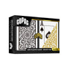 Copag 1546 100% Plastic Playing Cards - Bridge Size Jumbo Index Black/Gold Double Deck Set