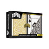 Copag 1546 100% Plastic Playing Cards - Poker Size Jumbo Index Black/Gold Double Deck Set
