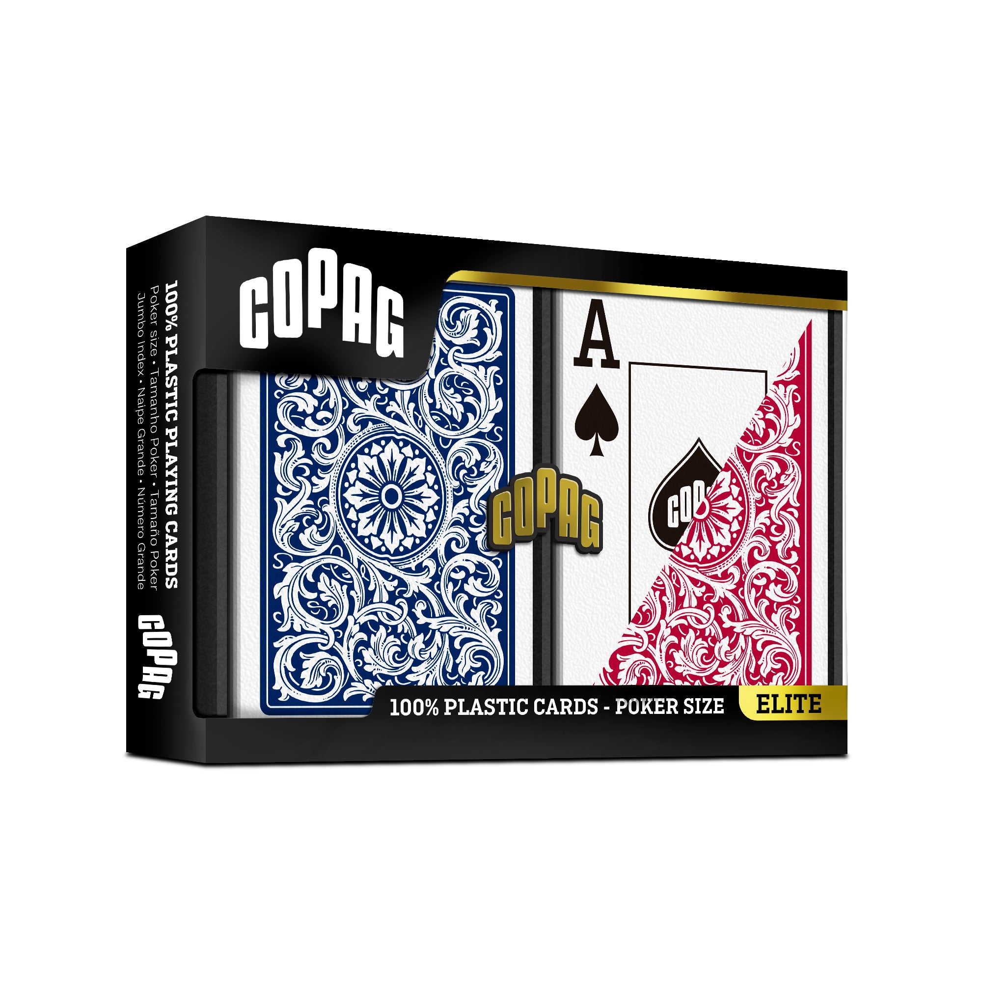 Copag 1546 100 Plastic Playing Cards Standard Size Poker Jumbo In Copag USA Inc
